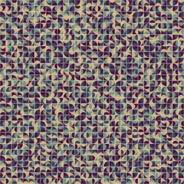 Soyut Geometrik Desen üretken hesaplama sanatı çizimi