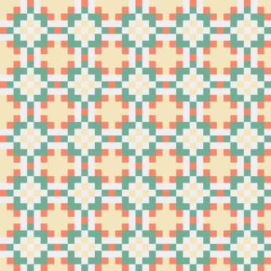 Soyut çapraz desen, üretken hesaplama vektörü illüstrasyonu