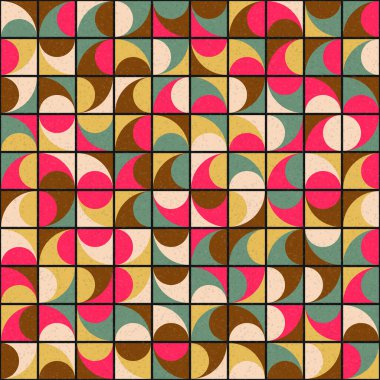 Üretken hesaplama dokusuna sahip soyut geometrik desen