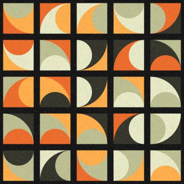 Soyut Geometrik Desen üretken hesaplama sanatı çizimi