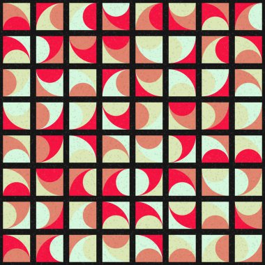 Soyut Geometrik Desen üretken hesaplama sanatı çizimi