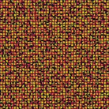 Soyut Geometrik Desen üretken hesaplama sanatı çizimi