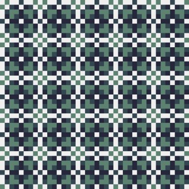 Soyut çapraz desen, üretken hesaplama vektörü illüstrasyonu