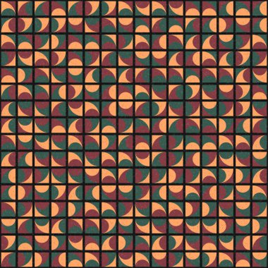 Soyut Geometrik Desen üretken hesaplama sanatı çizimi