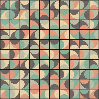 Soyut Geometrik Desen üretken hesaplama sanatı çizimi