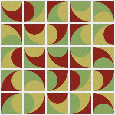 Soyut Geometrik Desen üretken hesaplama sanatı çizimi