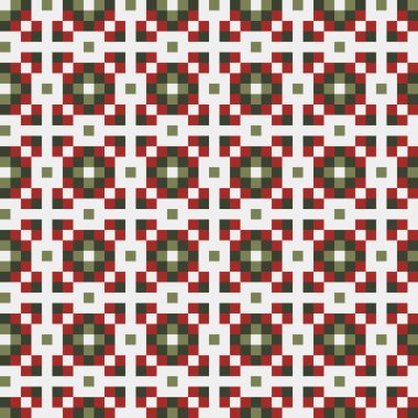 Soyut çapraz desenli üretken hesaplama sanatı çizimi