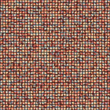 Soyut Geometrik Desen üretken hesaplama sanatı çizimi