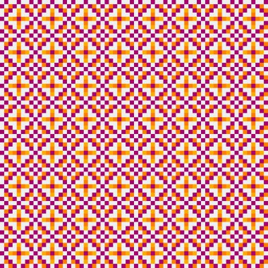 Soyut çapraz desenli üretken hesaplama sanatı çizimi