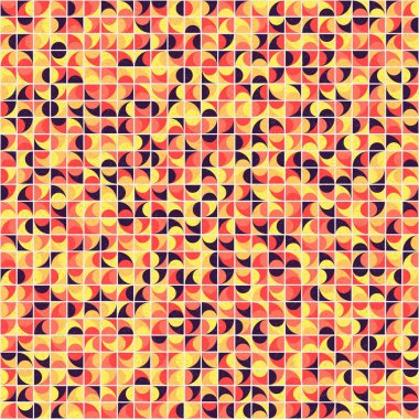 Soyut Geometrik Desen üretken hesaplama sanatı çizimi