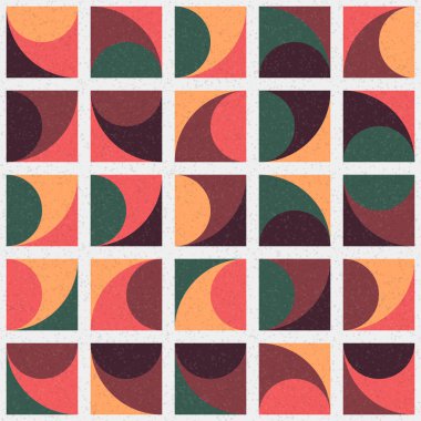 Soyut Geometrik Desen üretken hesaplama sanatı çizimi