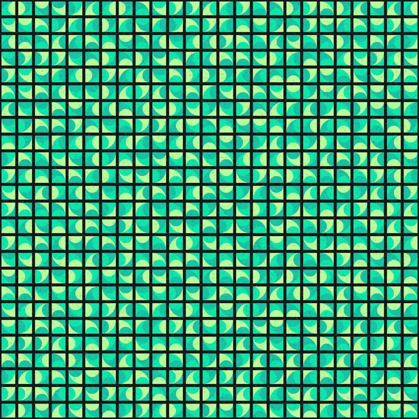 Abstrakcyjny Geometryczny Wzór Generatywna Sztuka Obliczeniowa Ilustracja — Wektor stockowy