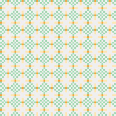 Soyut çapraz desenli üretken hesaplama sanatı çizimi