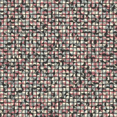 Soyut Geometrik Desen üretken hesaplama sanatı çizimi