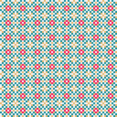 Soyut çapraz desenli üretken hesaplama sanatı çizimi