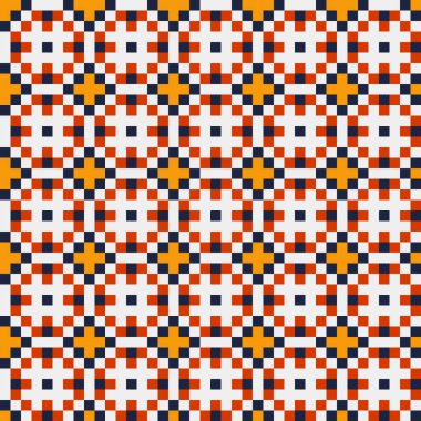 Soyut çapraz desen, üretken hesaplama vektörü illüstrasyonu