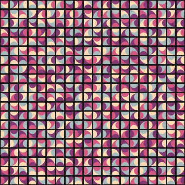 Soyut Geometrik Desen üretken hesaplama sanatı çizimi