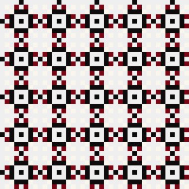 Soyut çapraz desen, üretken hesaplama vektörü illüstrasyonu