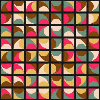 Soyut Geometrik Desen üretken hesaplama sanatı çizimi