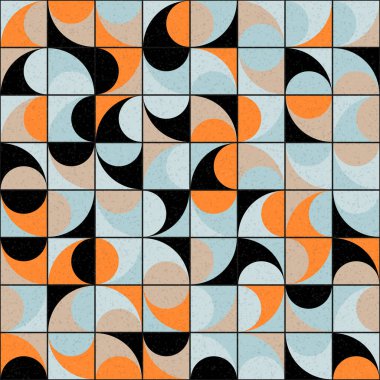 Soyut Geometrik Desen üretken hesaplama sanatı çizimi