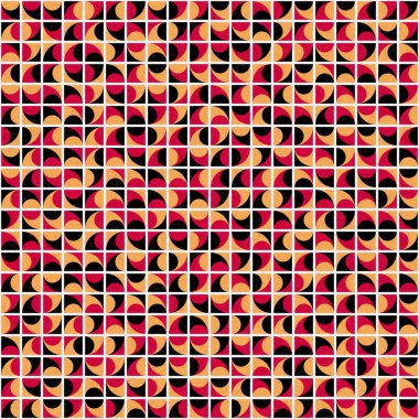 Soyut Geometrik Desen üretken hesaplama sanatı çizimi