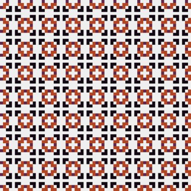 Soyut Çapraz Kusursuz Desensiz Desen vektör çizimi  