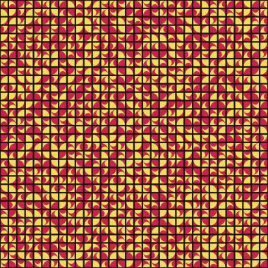 Soyut Geometrik Desen üretken hesaplama sanatı çizimi