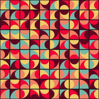 Soyut Geometrik Desen üretken hesaplama sanatı çizimi