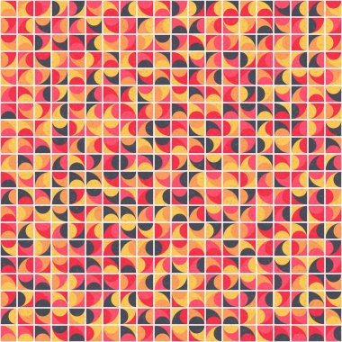 Soyut Geometrik Desen üretken hesaplama sanatı çizimi