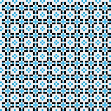 Soyut çapraz desenli üretken hesaplama sanatı çizimi