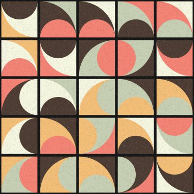 Üretken hesaplama dokusuna sahip soyut geometrik desen