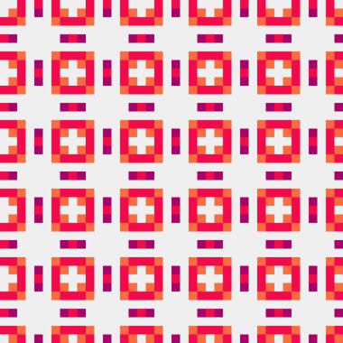 Soyut çapraz desen, üretken hesaplama vektörü illüstrasyonu