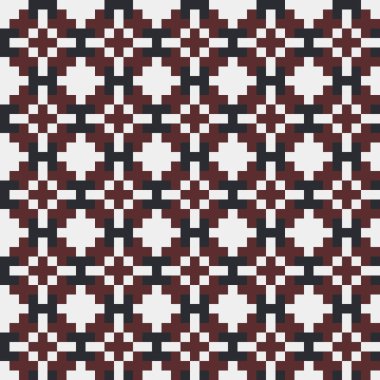 Soyut çapraz desenli üretken hesaplama sanatı çizimi