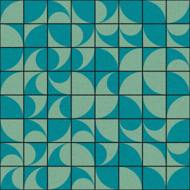 Üretken hesaplama dokusuna sahip soyut geometrik desen