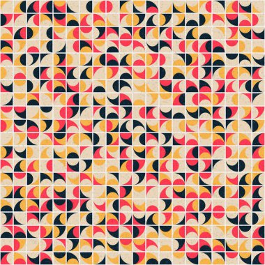 Soyut Geometrik Desen üretken hesaplama sanatı çizimi