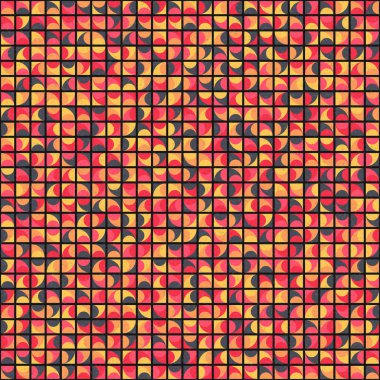 Soyut Geometrik Desen üretken hesaplama sanatı çizimi