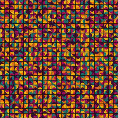 Soyut Geometrik Desen üretken hesaplama sanatı çizimi