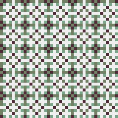 Soyut çapraz desenli üretken hesaplama sanatı çizimi