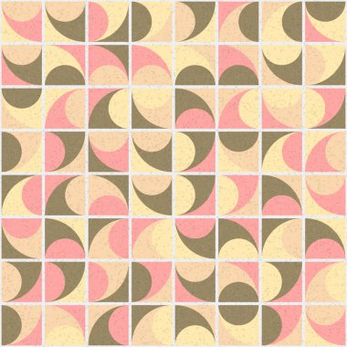 Soyut Geometrik Desen üretken hesaplama sanatı çizimi