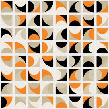 Soyut Geometrik Desen üretken hesaplama sanatı çizimi