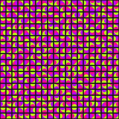 Üretken hesaplama dokusuna sahip soyut geometrik desen