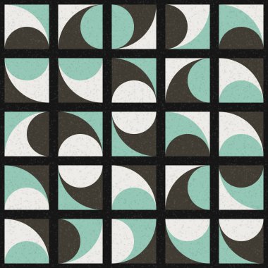 Üretken hesaplama dokusuna sahip soyut geometrik desen