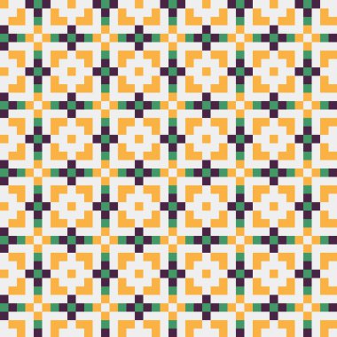 Soyut çapraz desen, üretken hesaplama vektörü illüstrasyonu