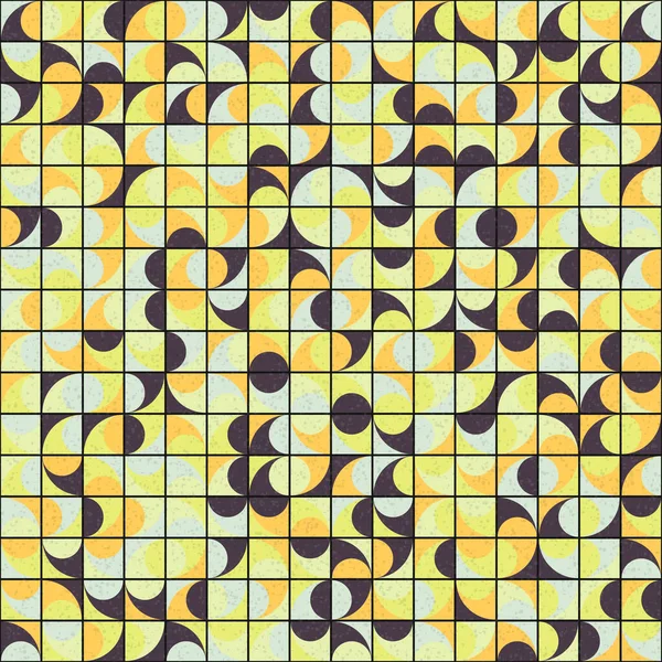Abstraktes Geometrisches Muster Mit Generativer Computergestützter Texturierter Kunst — Stockvektor