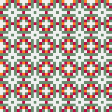 Soyut çapraz desenli üretken hesaplama sanatı çizimi