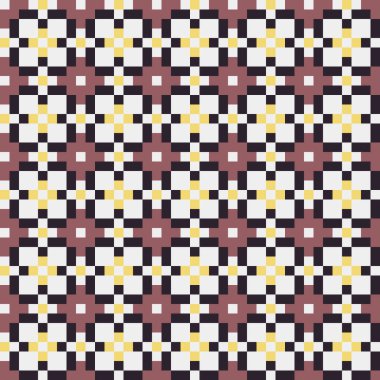 Soyut çapraz desenli üretken hesaplama sanatı çizimi