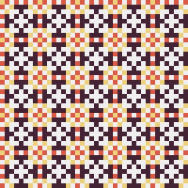 Soyut çapraz desenli üretken hesaplama sanatı çizimi