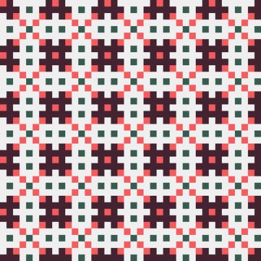 Soyut çapraz desenli üretken hesaplama sanatı çizimi