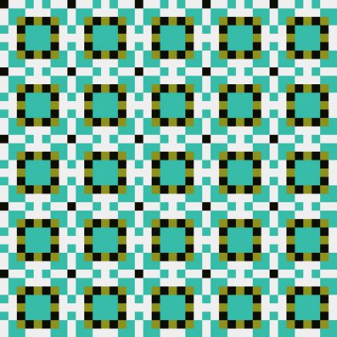 Soyut çapraz desenli üretken hesaplama sanatı çizimi