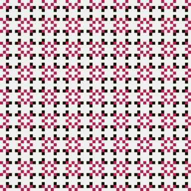 Soyut çapraz desenli üretken hesaplama sanatı çizimi